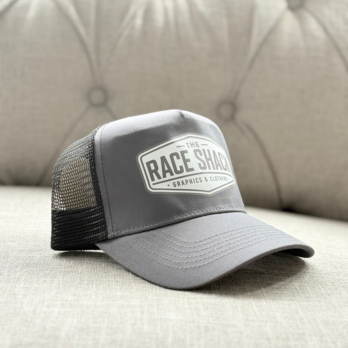 Retro B&W Logo Cap Grey&Black