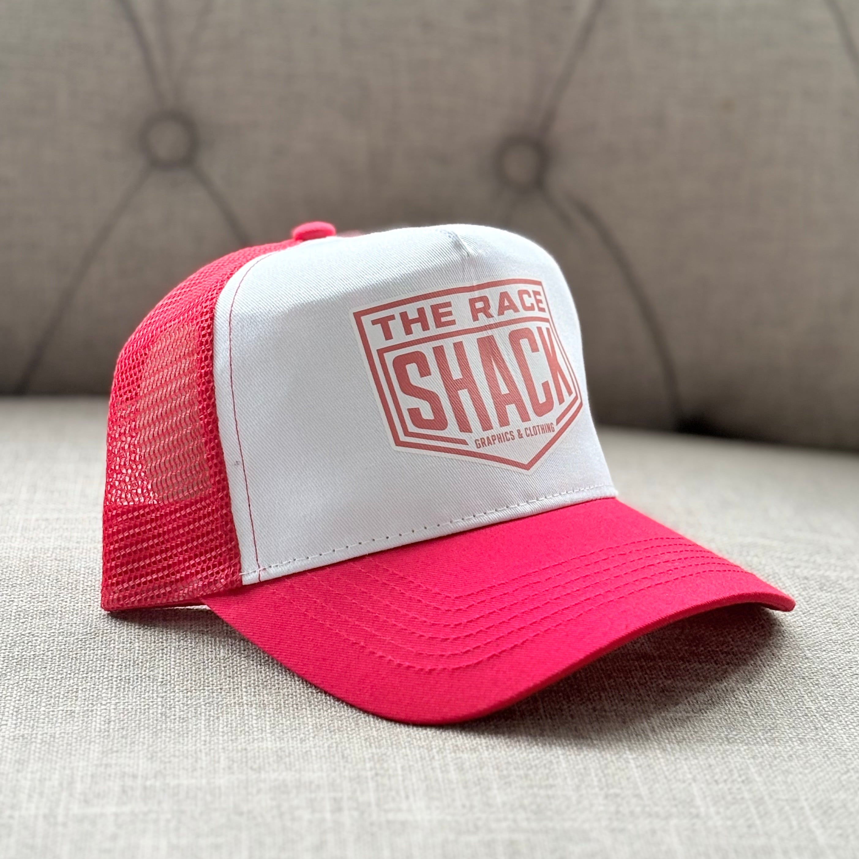 Shield Logo Cap Red&White