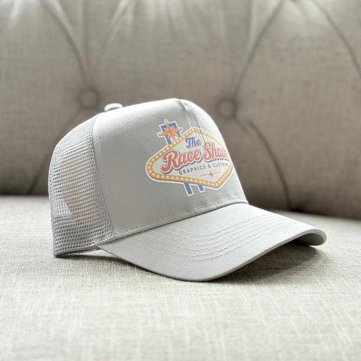 Vegas Style Cap Light Grey
