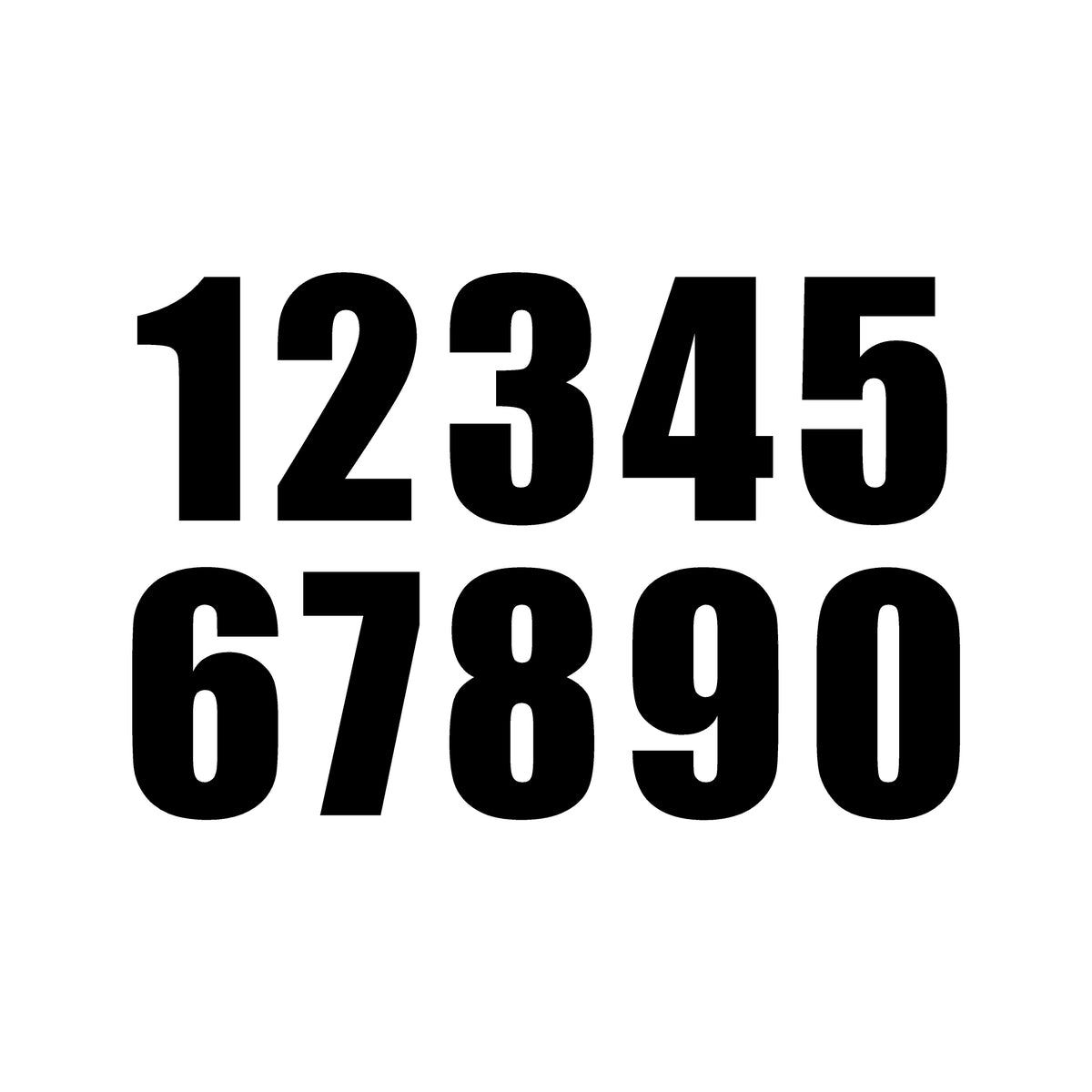 Race Number Set